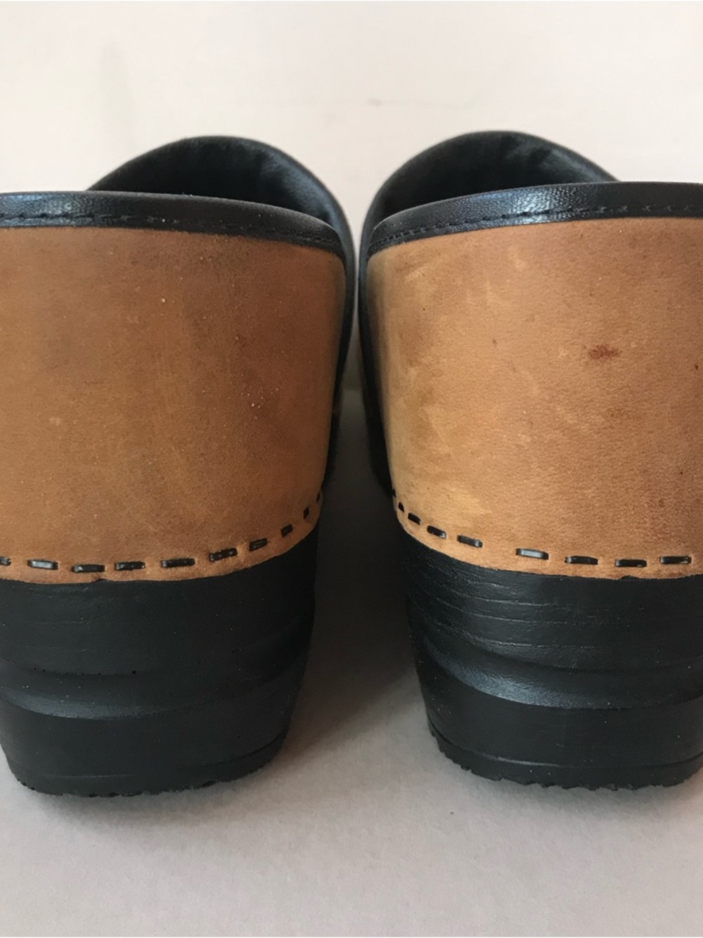 Sanita Shoe S-10 EU 41 the original Danish clog Tan Leather - Picture 4 of 7